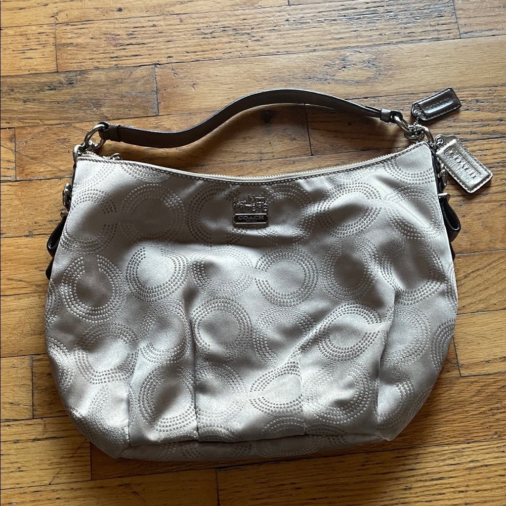 Coach Light Beige Vintage Madison Shoulder Bag
